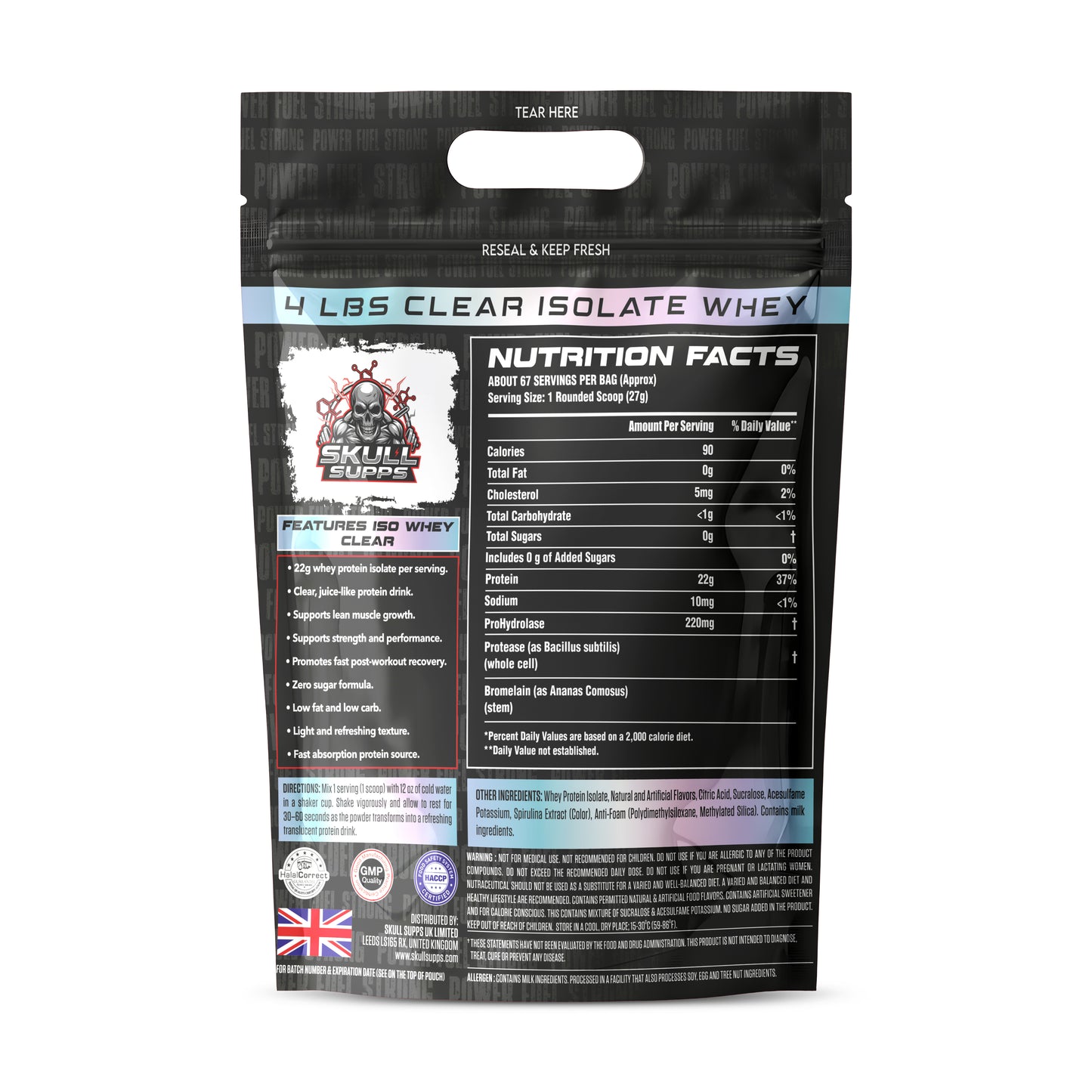 Skull Supps Clear Whey Protein
