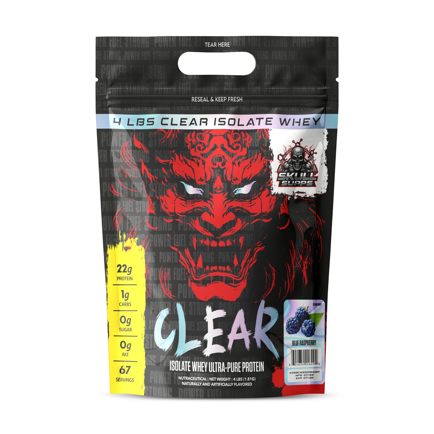 Skull Supps Clear Whey Protein